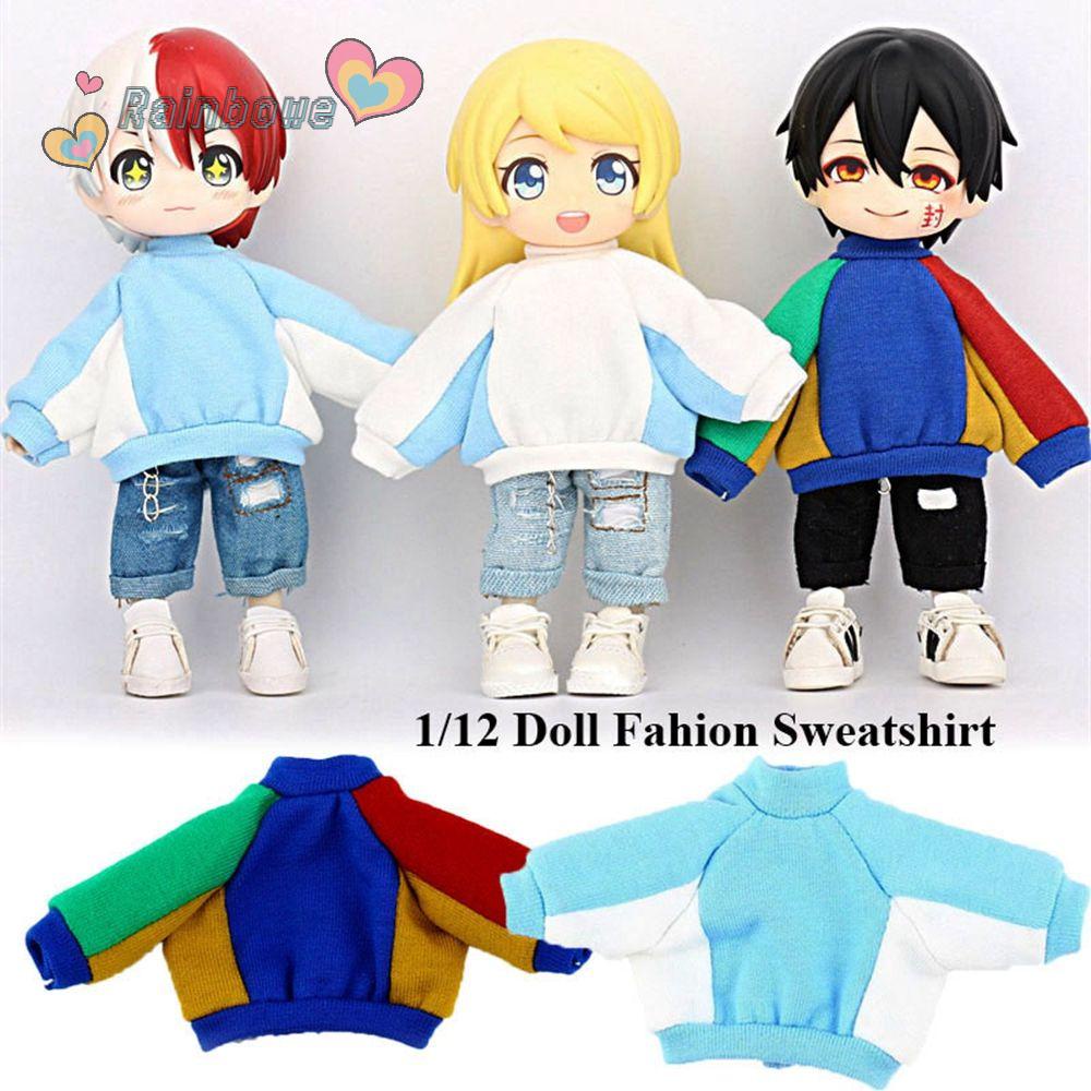 Áo Thun Hoodie Màu Sắc Kẹo Ngọt Thời Trang Chất Lượng Cao Cho Búp Bê 1/11ob11 1/12