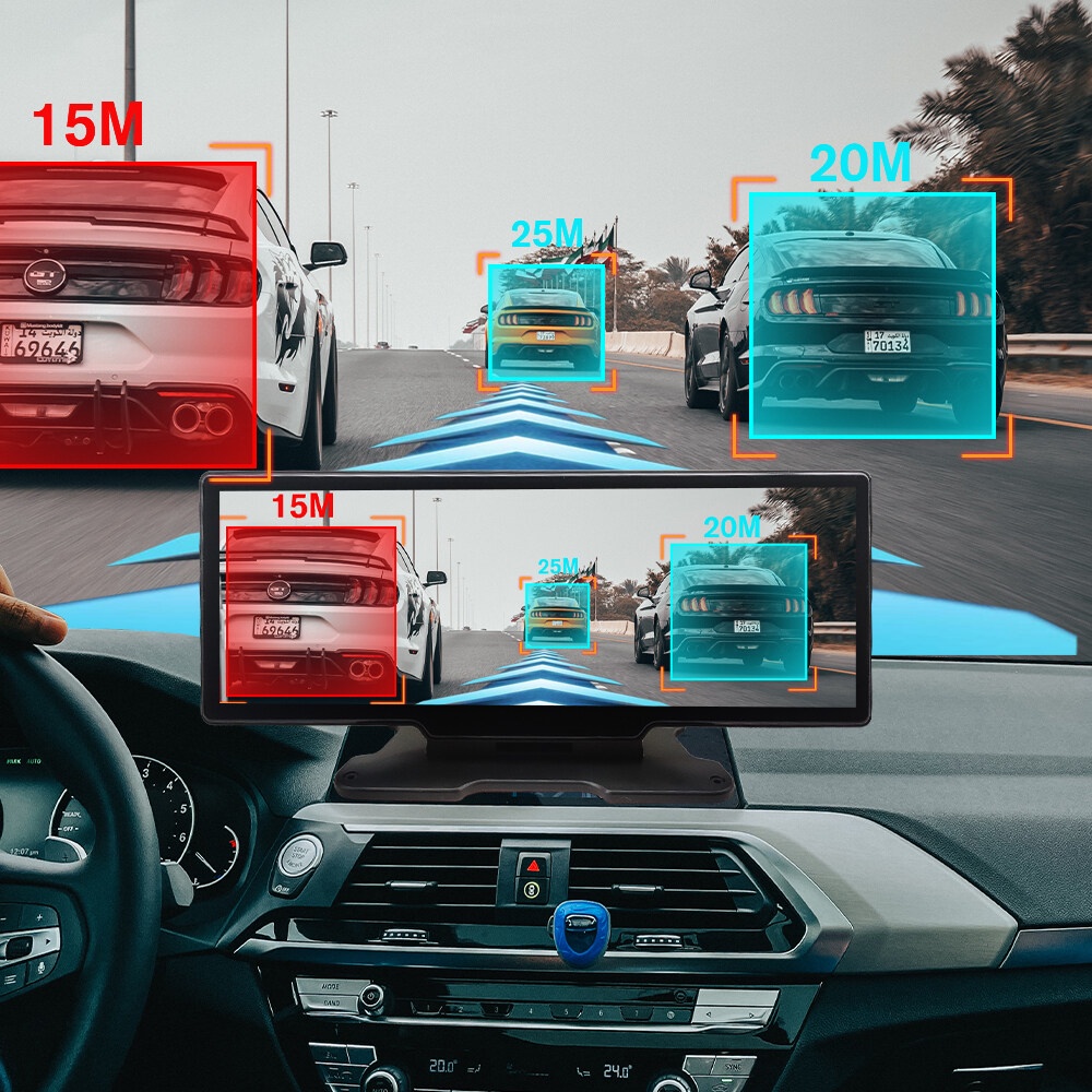 Ekleva camera Chiếu Hậu 10.26 inch 4k Cho Xe Hơi dvr 2160p carplay