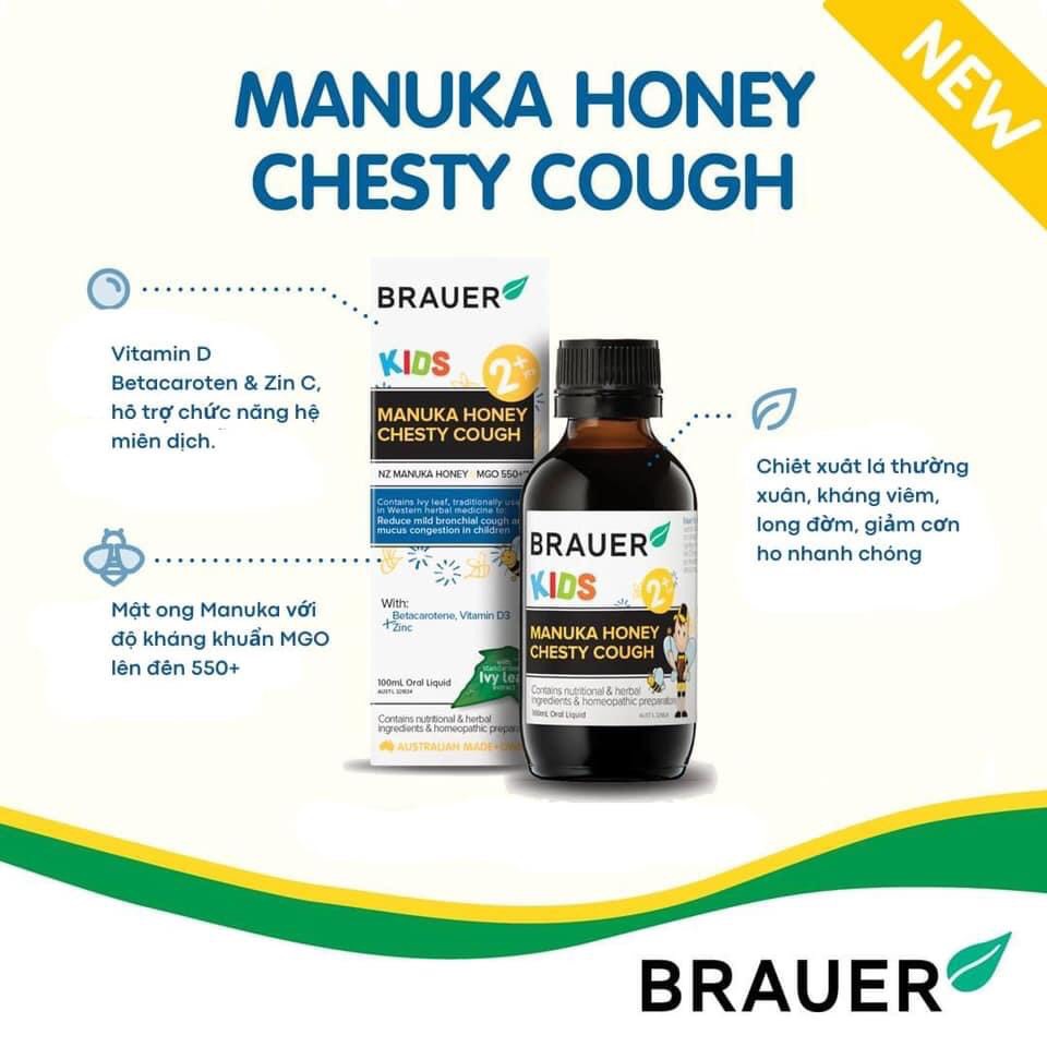 Siro Ho Brauer Chesty Cough Giảm Ho Có Đàm Dạng Lỏng