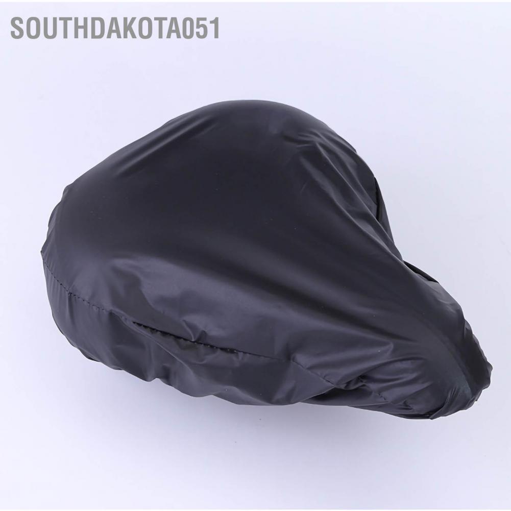 Southdakota051 Outdoor Bicycle Seat Rain Cover Reusable Mountain Bike Waterproof Saddles for Cycling Black