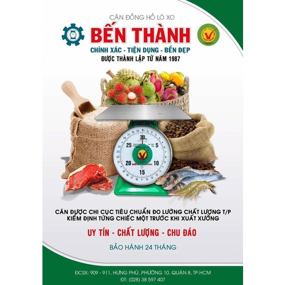 CÂN 30 KG _ Size To _ CÂN BẾN THÀNH CHÍNH HÃNG.