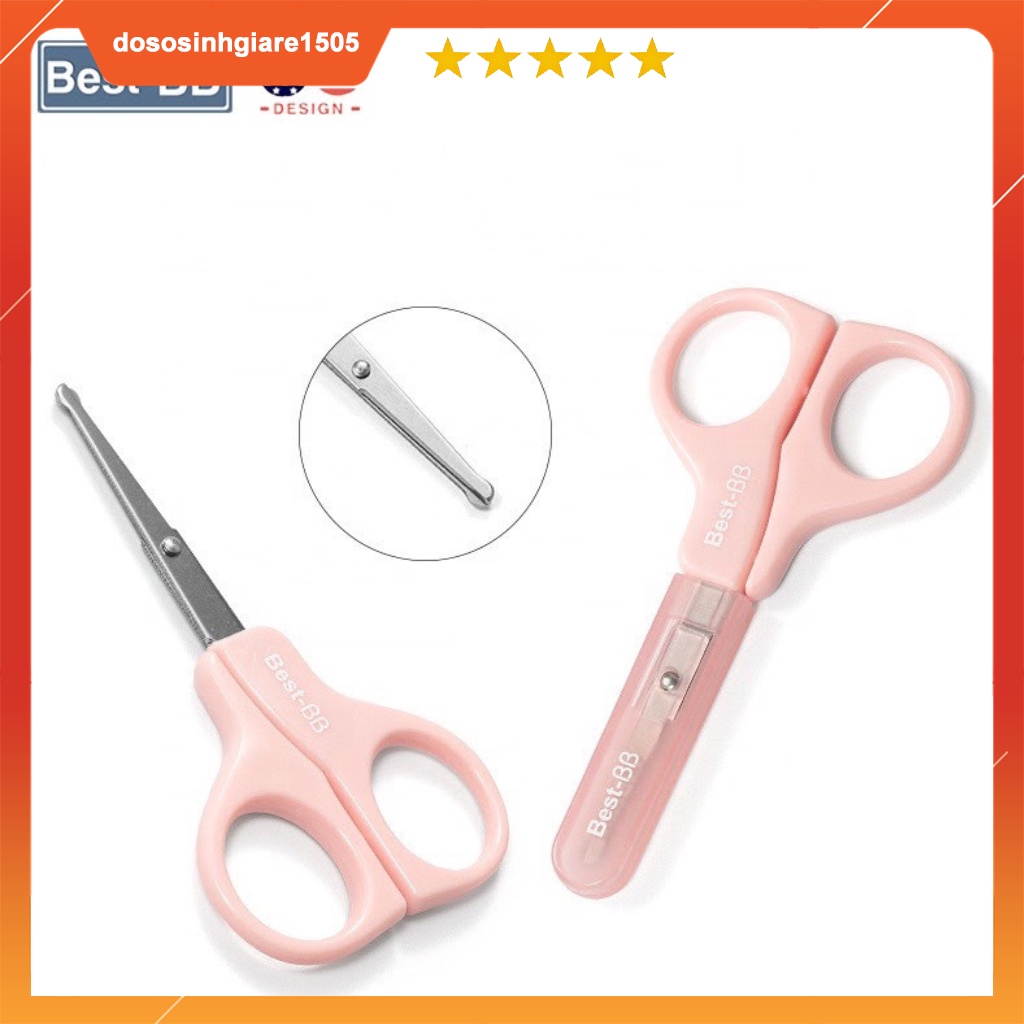 Bộ dụng cụ bấm móng 3 chi tiết (kéo + dũa + bấm) Best BB an toàn cho em bé