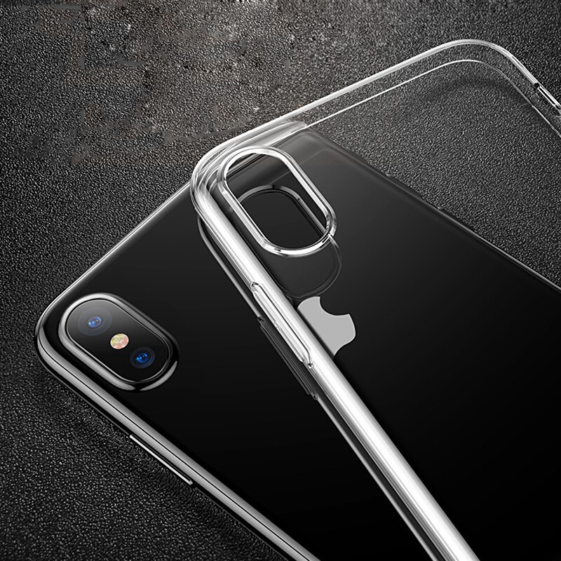 Apple iphone 6S 7 8 X XS XR MAX Plus Transparent Protective Silicone Soft Shell