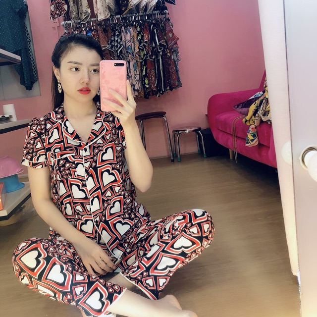 Bộ pizama Lụa Hàn