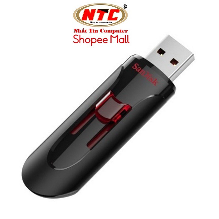 USB 3.0 SanDisk Cruzer Glide CZ600 256GB 100MB/s (Đen) - Hàng chính hãng