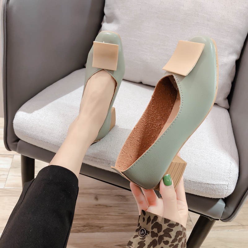 Giày Cao Gót Mũi Vuông Thời Trang 2021 Cho Nữ | BigBuy360 - bigbuy360.vn