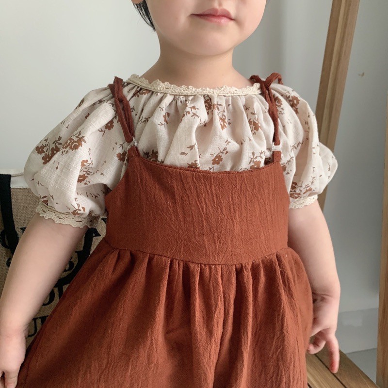 Quần cho bé Phuongboutique Áo yếm bé gái từ 10-20kg