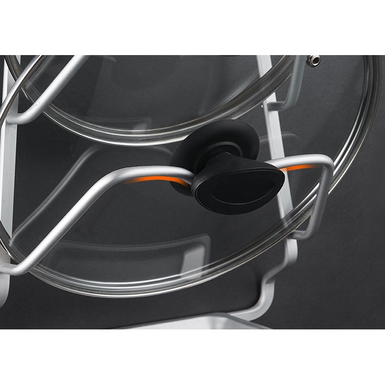 Giá Treo Nắp Nồi Nhôm Tạo Hình kệ để nắp vung bắt vít hoặc dán tường giá để vung nồi kệ nhà bếp đồ gia dụng