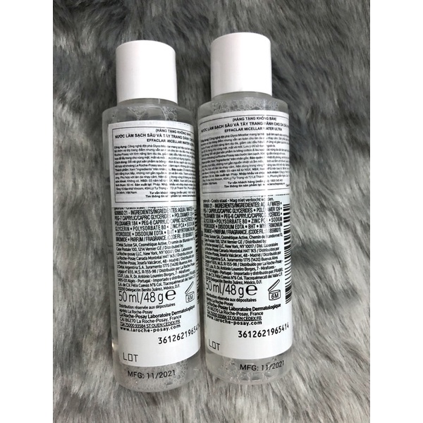 BỘ SẢN PHẨM mini size gồm tẩy trang, sữa rửa mặt, xịt khoáng và kem giảm mụn Laroche Posay