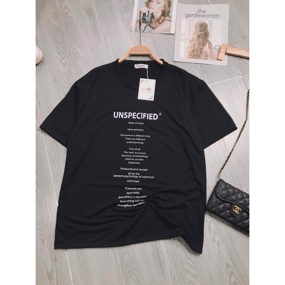 Áo Thun Tay Lỡ In Chữ UNSPECC Áo Phông Nam Nữ   chất cotton su Form Unisex