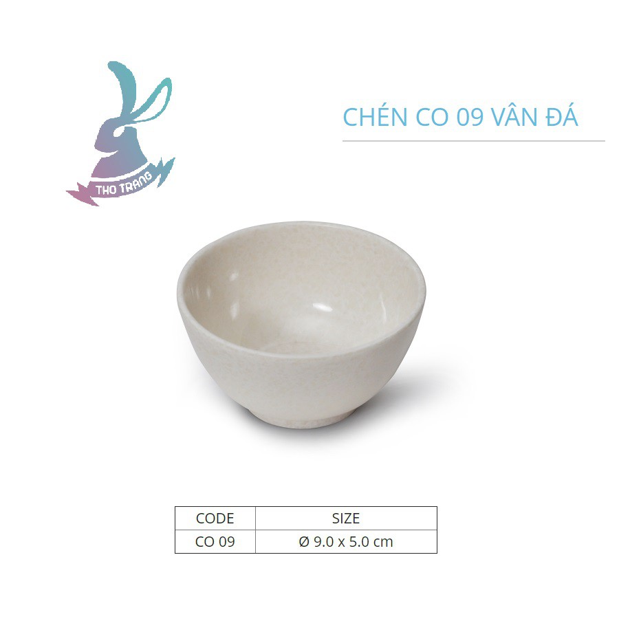 Chén Ăn Cơm, Đựng Chè Vân Đá Trắng Nhựa Melamine Cao Cấp Fataco Việt Nam Đủ Size