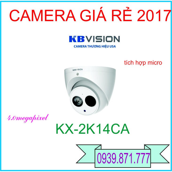 Camera Dome HDCVI 4.0 Megapixel KBVISION KX-2K14CA