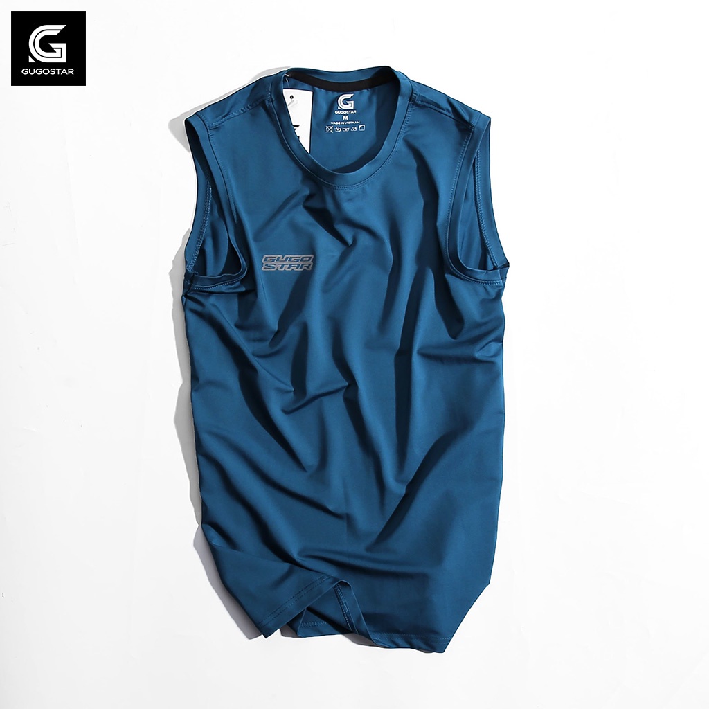 Áo Sát Nách Nam DRICO G526 Gugostar, Thun Lạnh Thể Thao Polyester Mát Mịn, Thoải Mái Tập Gym, Chạy Bộ