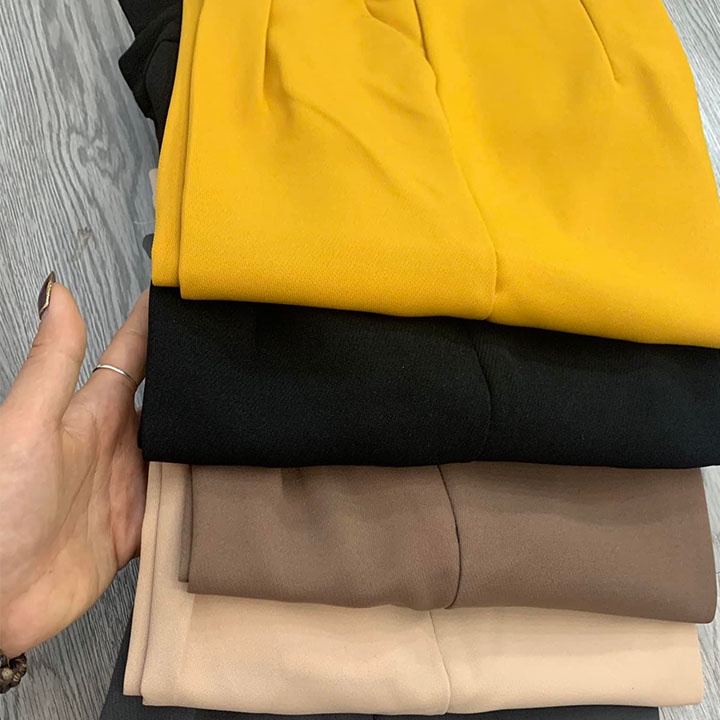 Quần baggy nữ Ladya lưng cao cạp bèo vải tuyết mưa dáng dài tây công sở sang trọng lịch lãm M150