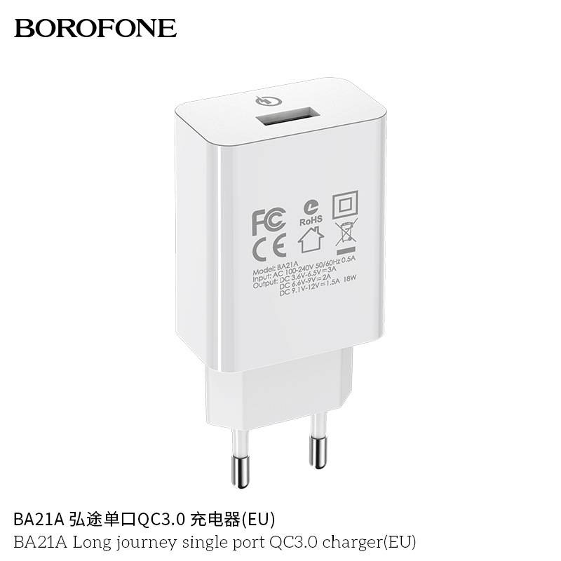 Cóc sạc QC 3.0 Borofone BA21A