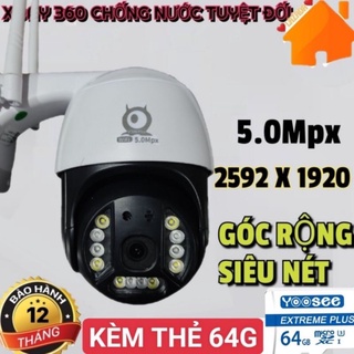 [SIÊU GIẢM GIÁ] Camera PTZ ngoài trời V380 Pro C15 5.0 Mpx Siêu nét-Xoay 360 độ