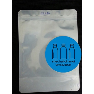 100g túi zip đáy đứng 2 mặt bạc