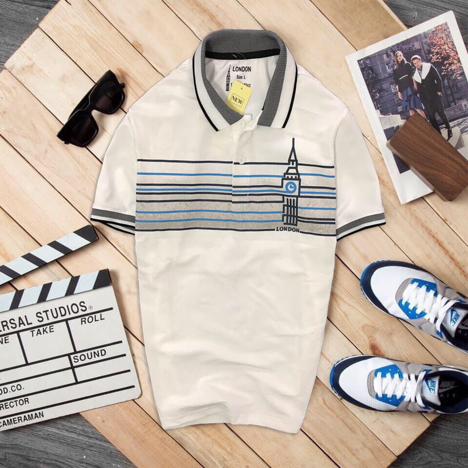 (Size lớn 90kg) Áo Thun Polo Nam Có Cổ, Tay Ngắn LD103 - Chất Liệu Cotton Lạnh Cao Cấp, Form Suông Thoải Mái | BigBuy360 - bigbuy360.vn