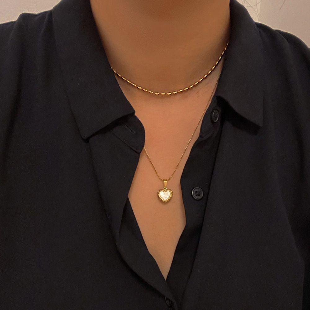 Vòng Cổ Xỏ Hạt Gạo Phong Cách Cổ Điển Dành Cho Nữ