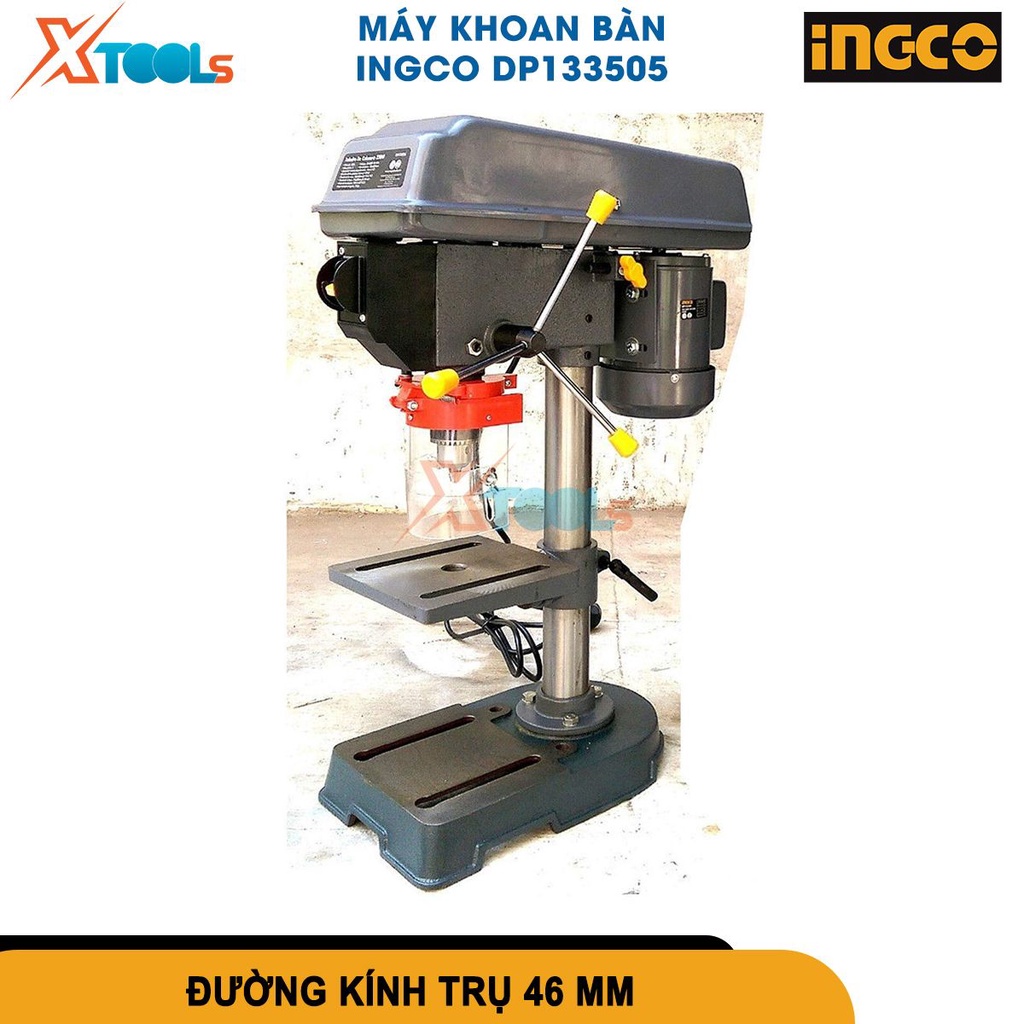 Máy khoan bàn 350W INGCO DP133505 khả năng khoan tối đa 13 mm, chiều cao máy 590mm [CHÍNH HÃNG][XTOOLS]