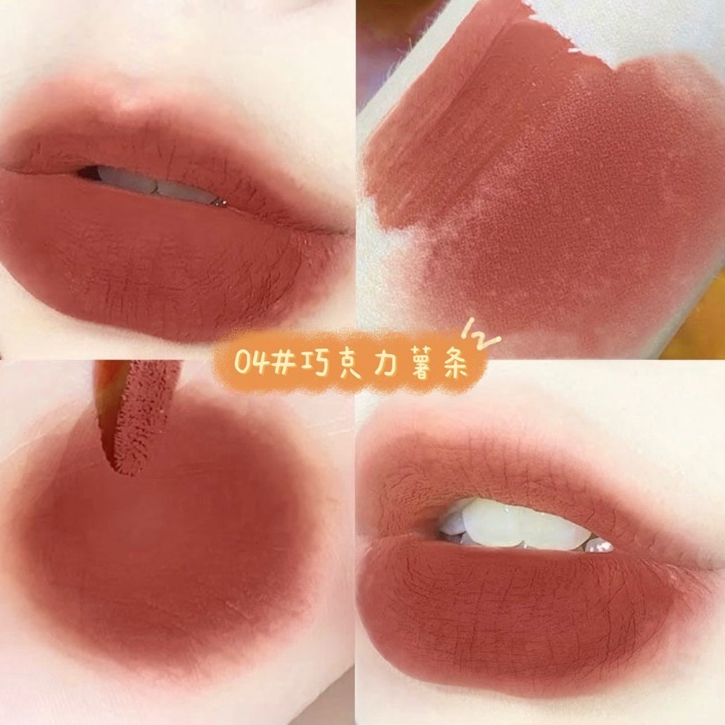 Bộ 5 Son Môi Bùn Chống Thấm Nước Lâu Trôi Von Gee