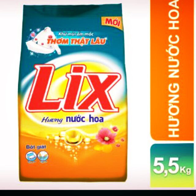 Bột giặc lix hương nước hoa 5,5kg (giá tốt)