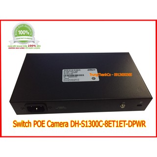 Switch poe camera 8+1 dh-s1300c-8et1et-dpwr