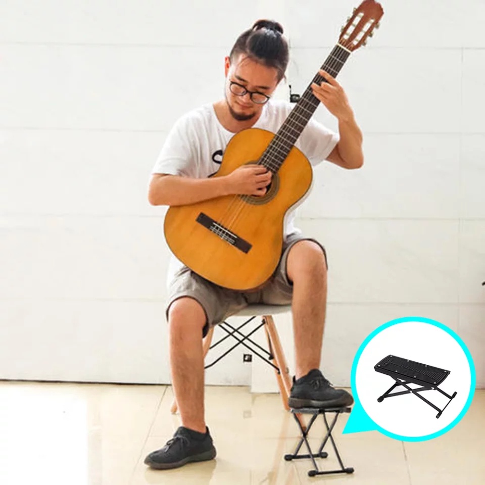 Giá kê chân Đàn Guitar gấp gọn GKC01 ( Ghế gác chân - Pedal kê chân )