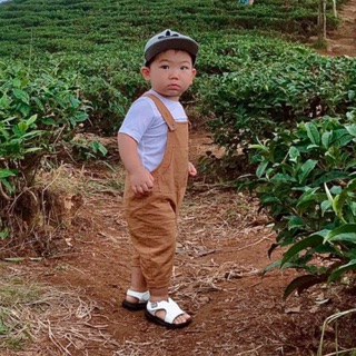 Bộ yếm bé trai với áo thun trắng!