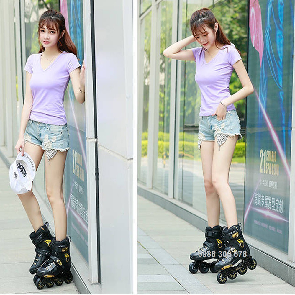 Giày patin người lớn hàng chính hãng BOXT có size từ 38-44 màu đen vàng trẻ trung thời trang và hiện đại [TOMTIN SPORT]