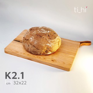 [sồi nga] Khay gỗ trơn vuông chữ nhật có thể làm thớt