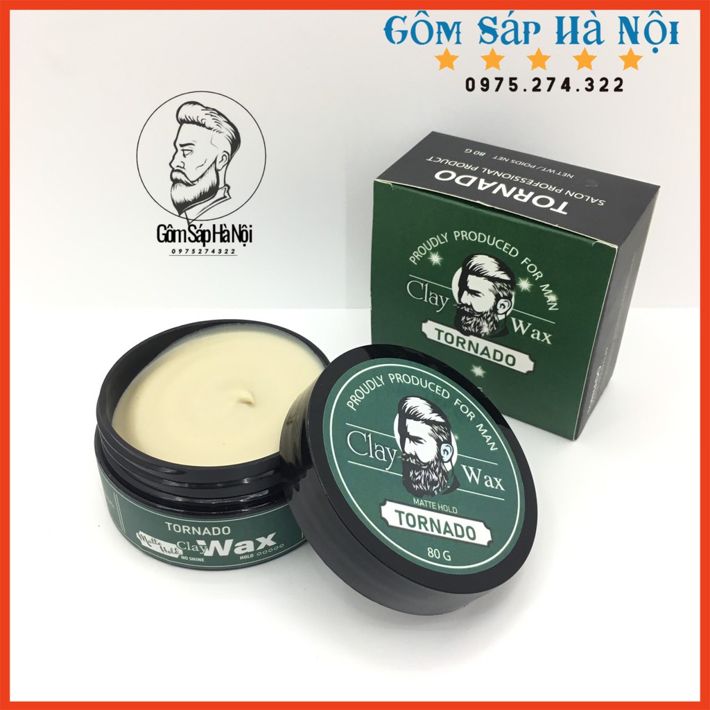 Sáp Vuốt Tóc Nam TORNADO 80g