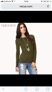 SALE!!! Áo thun dài tay nữ hiệu F21