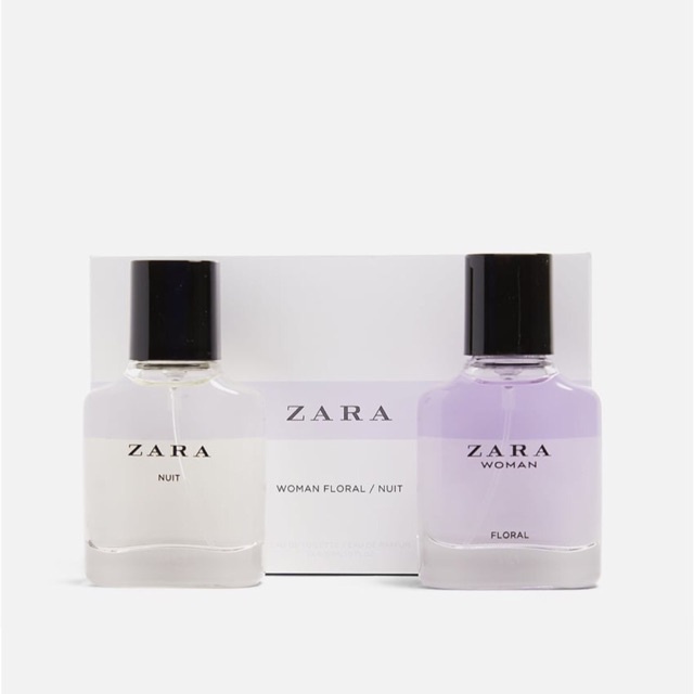 SET 2 chai Nước hoa nữ Zara Nuit, Floral 30ml x 2