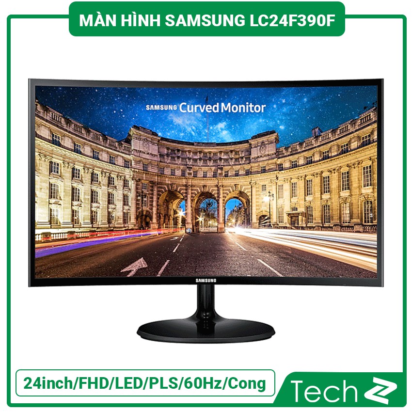 Màn hình Samsung LC24F390F (24 inch/FHD/LED/PLS/250cd/m²/HDMI+VGA/60Hz/5ms/Màn hình cong)