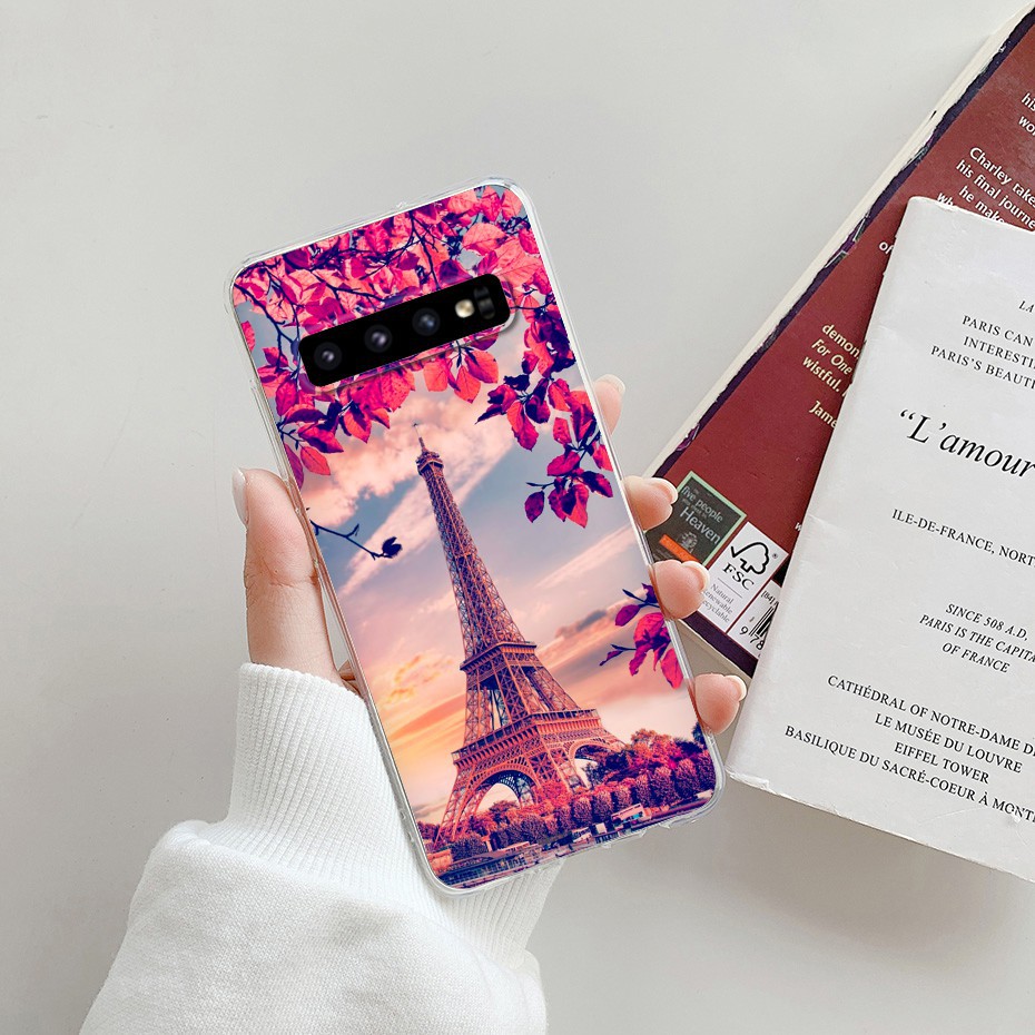 Ốp điện thoại TPU silicon mềm hình hoạt hình cho Samsung Galaxy S10/ S10e/ S10 Plus