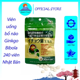 [Orihiro] Viên uống bổ não Orihiro Ginkgo Biloba 120 viên – Giá tốt – Hàng chính hãng