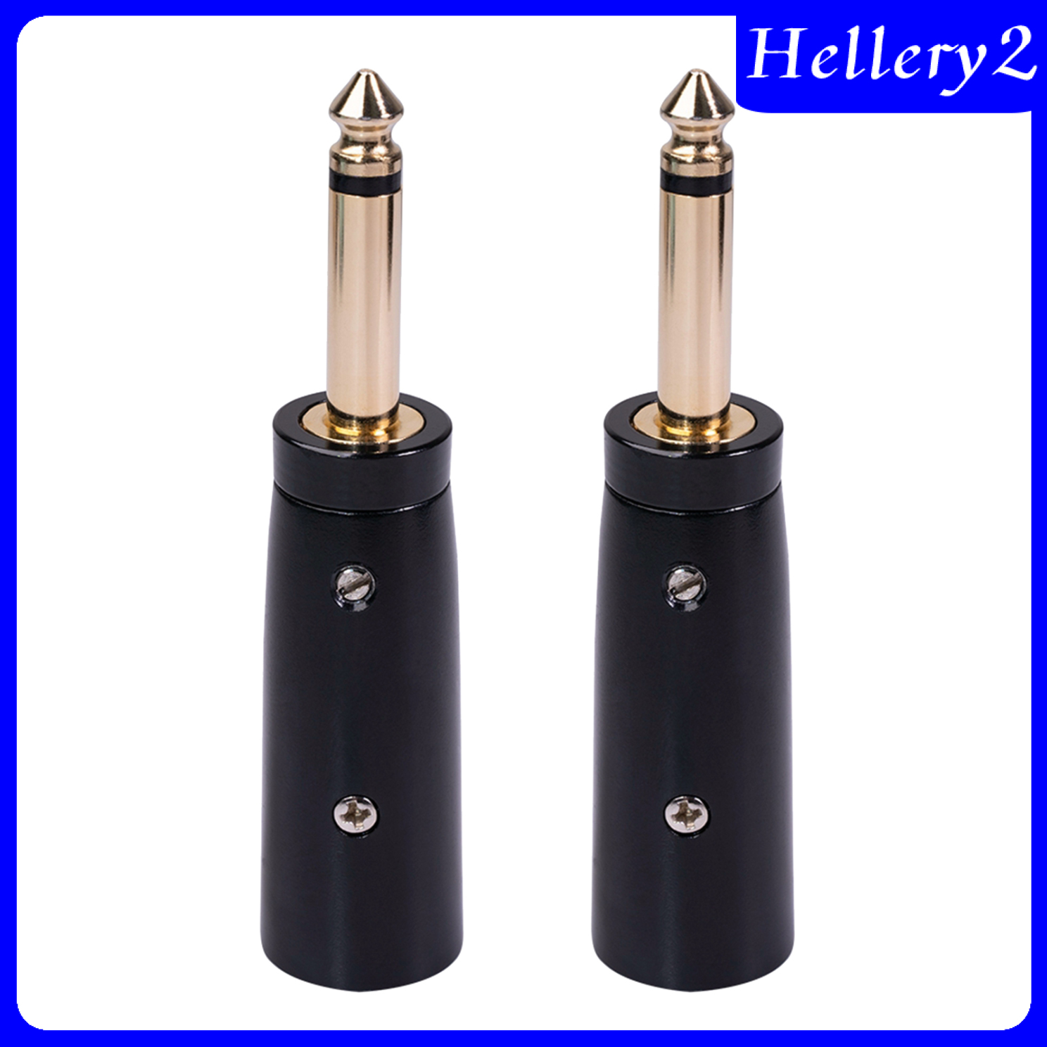 Set 2 Micro 3-pin Xlr Male Sang 1 / 4 "6.35Mm Mono Audio