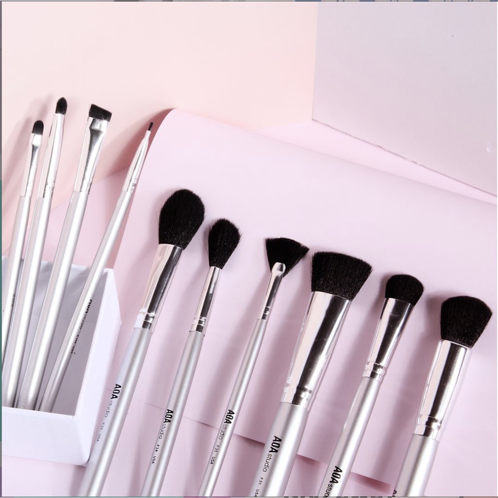 Bộ cọ makeup SLIVER BRUSH SET AOA 🔥🔥❤️