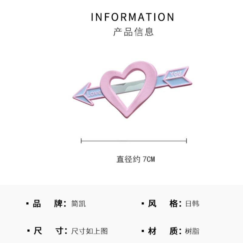 Kẹp Tóc Hình Trái Tim Dễ Thương Phong Cách Hàn Quốc