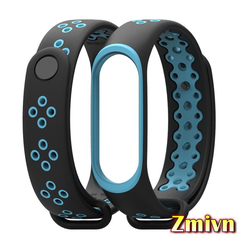 Dây đeo thể thao 2 màu thay thế Xiaomi Miband 3/4