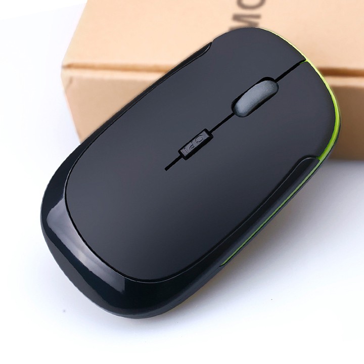 Chuột quang không dây siêu mỏng wireless mouse 2.4GHz có nút chỉnh DPI  youngcityshop 30.000