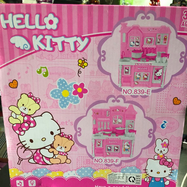 Đồ chơi nhà bếp hello kitty có đèn có nhạc và âm thanh