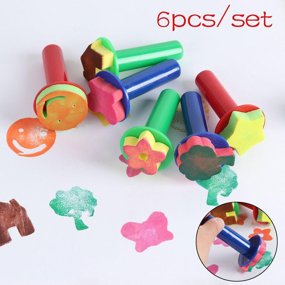 PISTA Set 6 Cọ Vẽ Bằng Bọt Biển EVA DIY