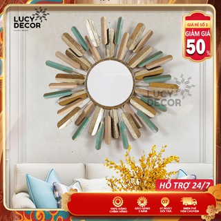Gương treo tường vintage decor cỡ lớn trang trí phòng sang trọng phong cách Châu Âu mã M1003
