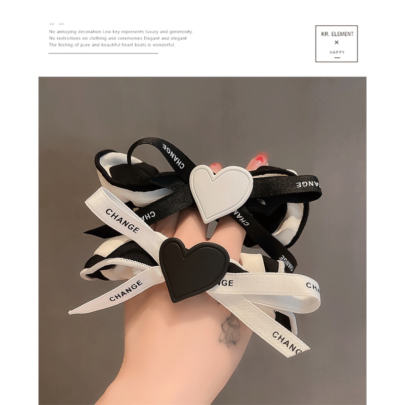 Dây buộc tóc thắt nơ màu sắc xinh xắn thời trang cho nữ