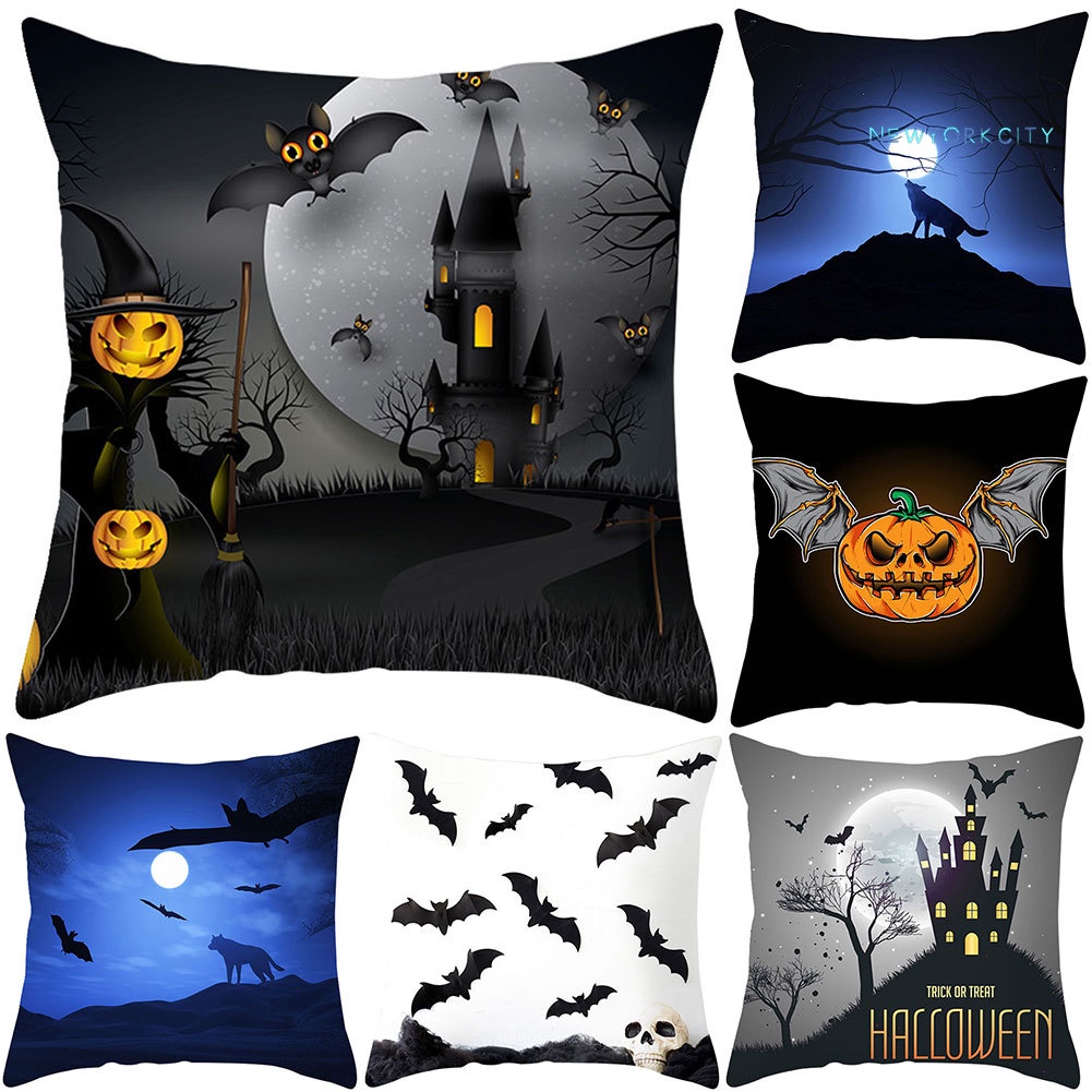 Vỏ Gối Sofa Trang Trí Chủ Đề Halloween