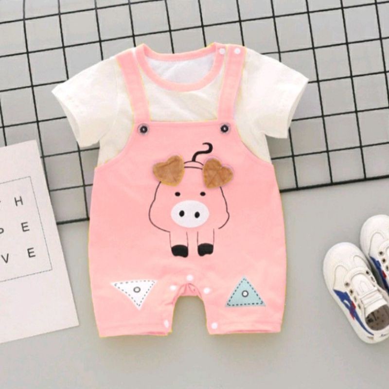 Body Đùi Cộc Tay Cho Bé Trai Bé Gái Dễ Thương Vải Cotton Mềm Mịn Cho Bé 3-12kg