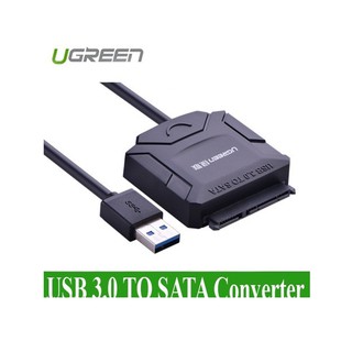 Cáp USB 3.0 to SATA Ugreen 20231 Cao Cấp (HDD,SSD 2.5-3.5 16TB+Adapter 12V)