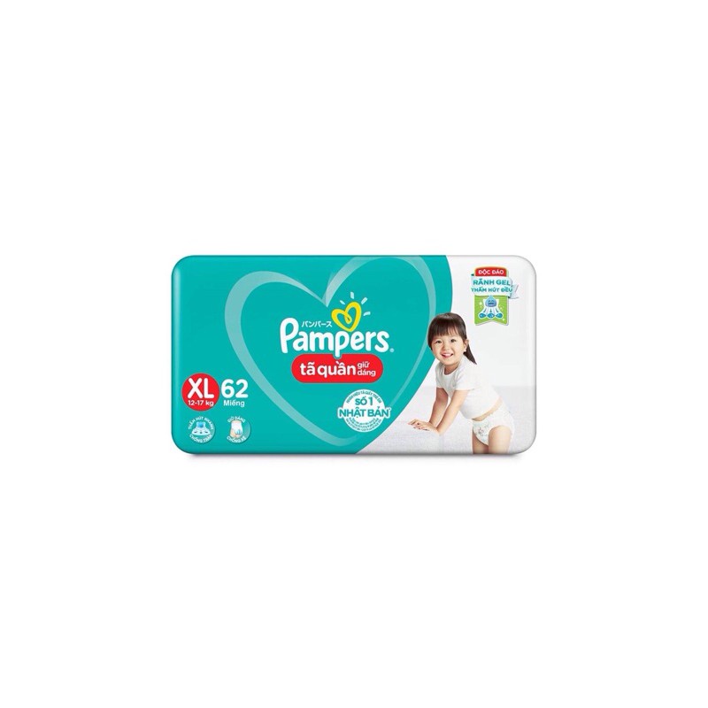 TÃ BỈM PAMPERS QUẦN GIỮ DÁNG M60/L54/XL48/XXL44 M74/L68/XL62/XXL56